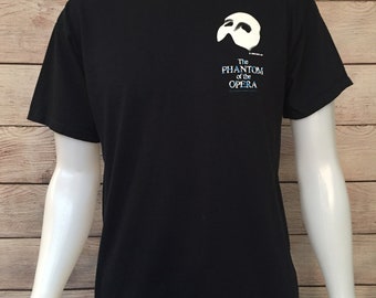 Rare Vintage Phantom of the Opera T shirt Phantom of the Opera Mask