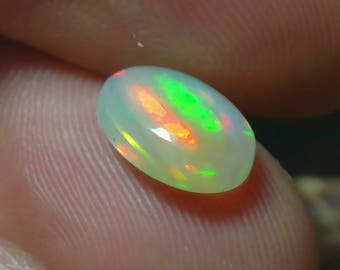 Ethiopian Opal / 2.42 ct / natural opal / welo opal / loose opal / opal cabochon / crystal opal / white opal / loose gemstone / opal jewelry