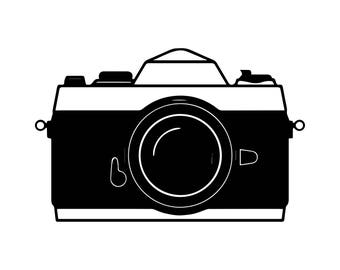 Camera Photocamera Lens Photography Photographic Picture Shoot .SVG .EPS .PNG Vector Space Clipart Digital Download Circuit Cut Cutting