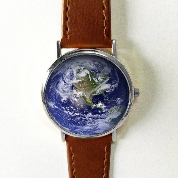 Earth Watch. World Globe. Earth. Space. Travel Gift.