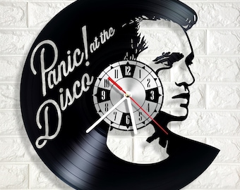 Panic! at the Disco wall clock made out of real vinyl record wonderful gift for any occasion