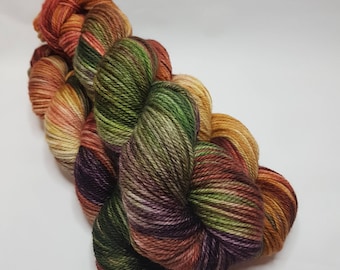 Hand dyed Merino yarn, ARAN weight, 100g, CHERYL, Best Friends edition