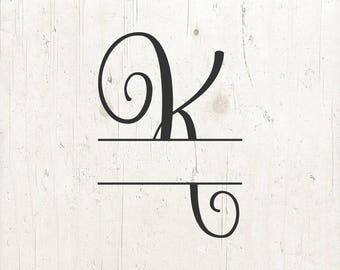 Download Split letter svg k | Etsy