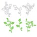 3 die pattern branches leaves, metal scrapbooking cutting die