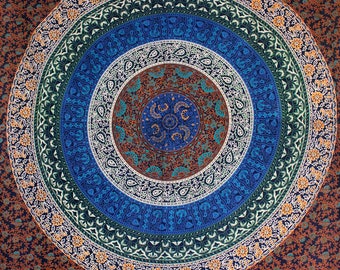 Boho Decor Mandala Tapestry Wall Hanging Large Wall Art Yoga Decor New House Gift Large Wall Art Bohemian Decor Twin Bed Sheet Yoga Decor