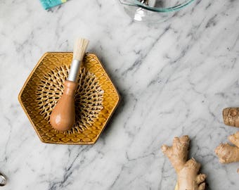 The Grate Plate Ceramic Grater Golden brown