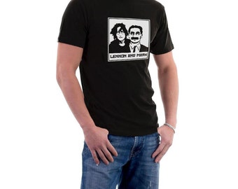 Lennon and Marx T-shirt. Music Movies. John & Groucho Marx