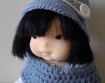 CUSTOM Waldorf doll for 2018, natural fiber art doll, Waldorf inspired doll, 16", handmade Waldorf doll, organic Waldorf doll, DEPOSIT ONLY!