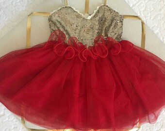 Sequin Tulle Princess Dress