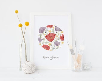 A4 & A3 Floral Print - No Rain, No Flowers (Part 1)