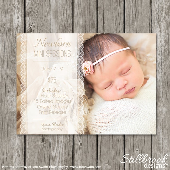 Newborn mini session template marketing board newborn birth Newborn mini session template marketing board newborn birth