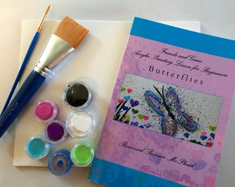 DIY Canvas Painting Kit for All Ages - Butterflies