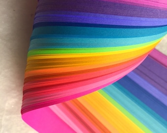 Bright Rainbow~ Moravian German Froebel Star Strips (100 strips)