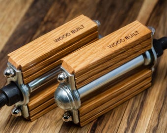 Jewlery for your Bike, Oak Wooden Bike Pedals
