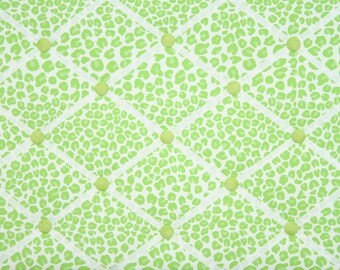 Green Cheetah Animal Print French Memo Board