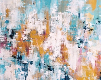 custom original mixed media abstract painting