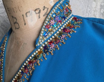 1960's Beaded and Sequin Sheath Dress