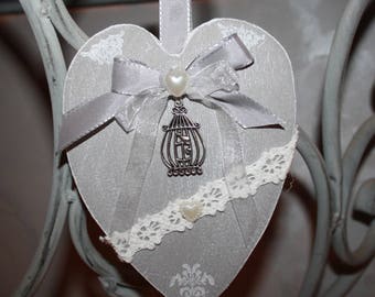 Heart scented and decorated in a spirit charm