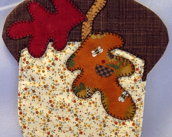 Acorn Autumn Harvest Mug Rug