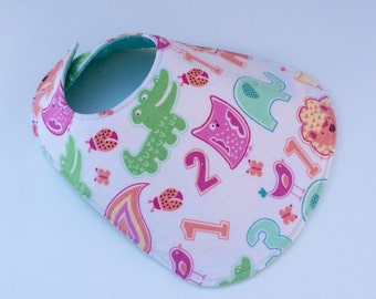 Reversible Baby Bib for Baby Girl