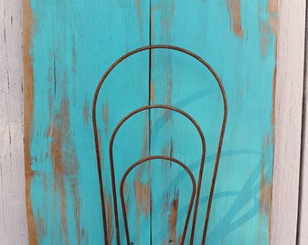 Handmade, handpainted , reclaimed wood, vintage,