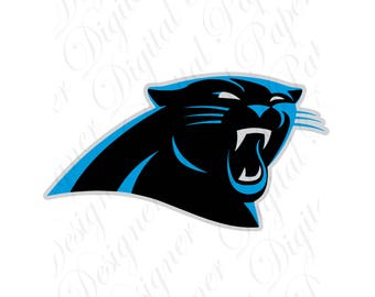 Carolina SVG and Studio 3 Cut File Cutouts Files - Logo Stencil for Silhouette Cricut File Decals SVGS Decal Football Team Panthers Logo