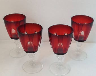 Cristal d'Arques Gothic Cordial/Apertif Glasses ~ Set of 4