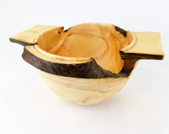 Live edge spruce burl bowl
