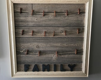 Clothespin Picture Frame