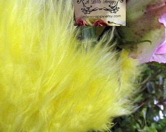 Yellow Bright Marabou Boa Feathers