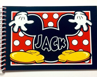 Personalized Disney Autograph Books - Mickey Mouse Book - Mr and Mrs - keepsake - Disney Albums - Custom Books - 4x6 inch book PRIORITY MAIL