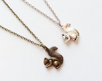 CHIPMUNK Necklace Chipmunk Jewelry Chipmunk Pendant Squirrel Necklace Squirrel Jewelry Squirrel Pendant Squirrel Gift Chipmunk Gift Animal