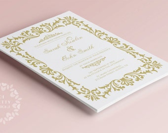classic wedding invitation templates