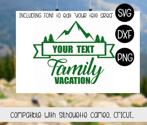 Download Mountains Family Vacation SVG FIle Cut FIles Silhouette