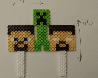 Minecraft cake topper