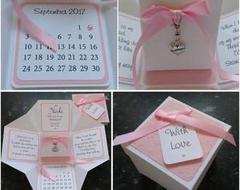 Would You Be My Bridesmaid/Maid of Honour/Flower Girl? Exploding Box Card