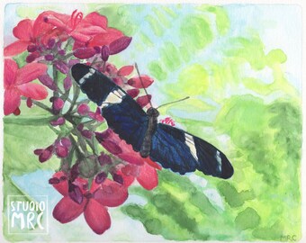 Butterfly Original Mixed Media Painting