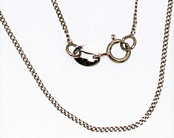 chain sterling silver, curb style chain, greek silver jewelry, silver 925 jewel chain, 40-45-50cm