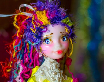 Fairy Bendable doll, bendable figure, poseable elf, bendable toy, OOAK art doll, bendy elf, pixie handmade doll art handsculpted handcrafted