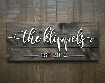 Pallet Sign / Last Name Sign / Custom Wood Sign / Established Sign / Personalized Wedding gift / Wedding Sign / 3D Sign / Family Name Sign