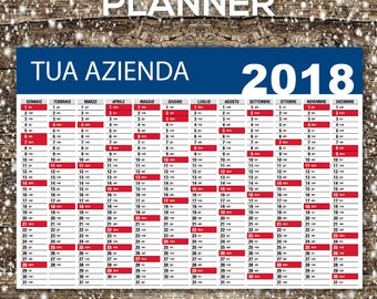 Planner Calendar 70x100 for companies, Printable, Customizable
