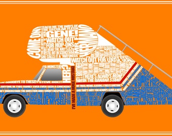 Arrested Development Stair Car Quotes 11" x 17" Print