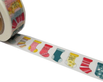 Christmas Themed Washi Tape - Colourful Socks Washi Tape