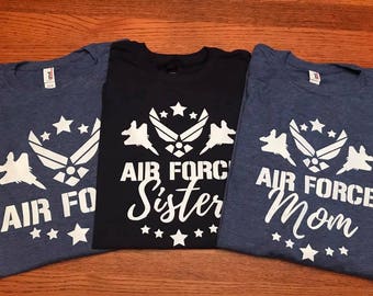 Air Force Family | gift for her, gift for women, friend gift, best friend gift, gift for him, birthday gift, air force mom, air force dad
