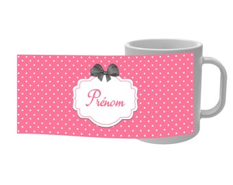 Retro mug Cup den with custom name - 3 colors
