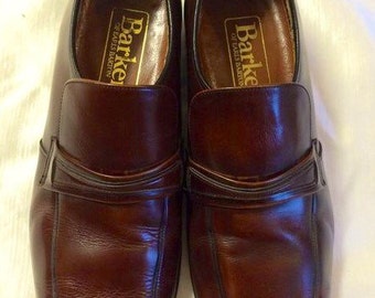 Barker of earls Barton Men's Oxblood leather shoes size 8