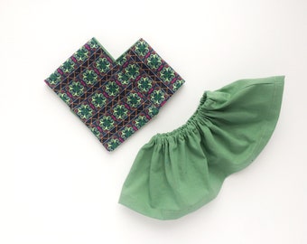 doll accessories/poncho skirt set/dress up doll/doll outfits/big sister gift/doll wardrobe/role play toy