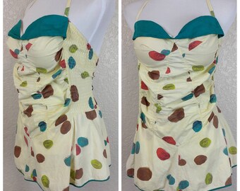Adorable Vintage Volup Play Suit