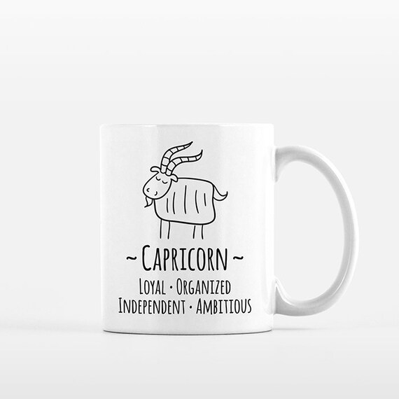 Capricorn Mug Capricorn Gift for Her Capricorn Zodiac Gift for Him Zodiac Mug Zodiac Sign Gift Horoscope Gift Astrology Gift Coffee Mug