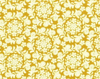 Strawberry Moon - Petit Henna Garden in Honey by Sandi Henderson- 1 yard - Michael Miller Fabric